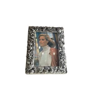 Godinger Silver Art Co Picture Frame Ornate Grapes Leaves Heavy Ornate Motif